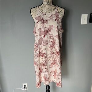 Classy and Cute XXL Floral Print Sleeveless Dress NWOT